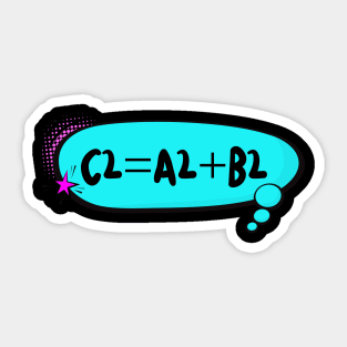 Funny Mathematics Equation Sticker